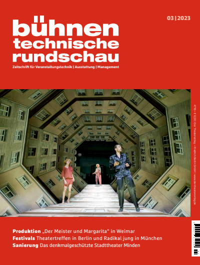Cover der Ausgabe: Bühnentechnische Rundschau Jahrgang 117 (2023), Heft 3