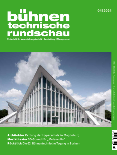 Cover der Ausgabe: Bühnentechnische Rundschau Jahrgang 118 (2024), Heft 4