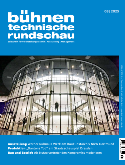 Cover der Ausgabe: Bühnentechnische Rundschau Jahrgang 119 (2025), Heft 3
