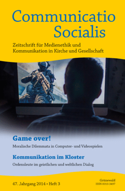 Cover der Ausgabe: Communicatio Socialis (ComSoc) Jahrgang 47 (2014), Heft 3