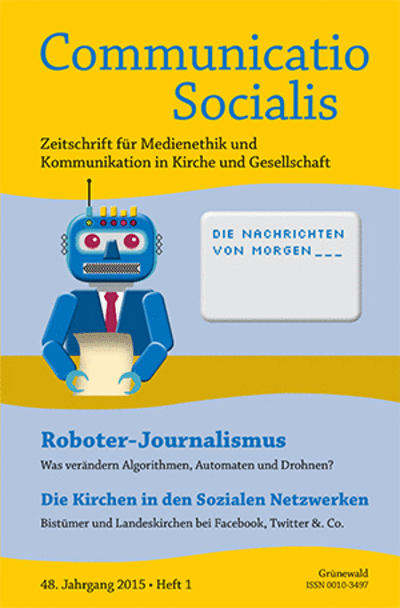 Cover der Ausgabe: Communicatio Socialis (ComSoc) Jahrgang 48 (2015), Heft 1