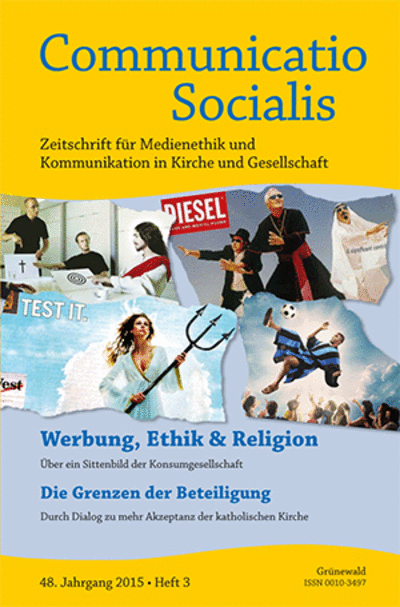 Cover der Ausgabe: Communicatio Socialis (ComSoc) Jahrgang 48 (2015), Heft 3