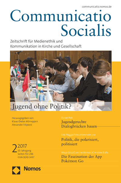 Cover der Ausgabe: Communicatio Socialis (ComSoc) Jahrgang 50 (2017), Heft 2