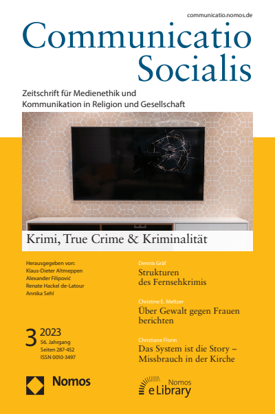 Cover of Volume: Communicatio Socialis (ComSoc) Volume 56 (2023), Edition 3