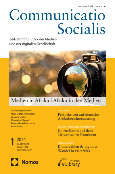 Cover der Ausgabe: Communicatio Socialis (ComSoc) Jahrgang 57 (2024), Heft 1