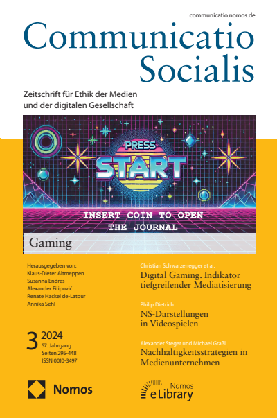 Cover of Volume: Communicatio Socialis (ComSoc) Volume 57 (2024), Edition 3