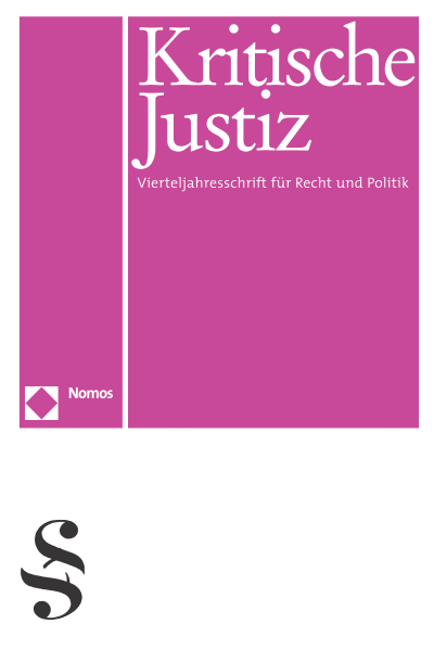 Cover der Ausgabe: KJ Kritische Justiz Jahrgang 16 (1983), Heft 4