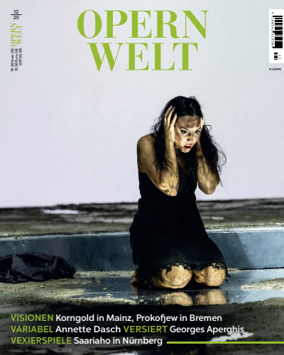 Cover der Ausgabe: Opernwelt Jahrgang 66 (2025), Heft 12