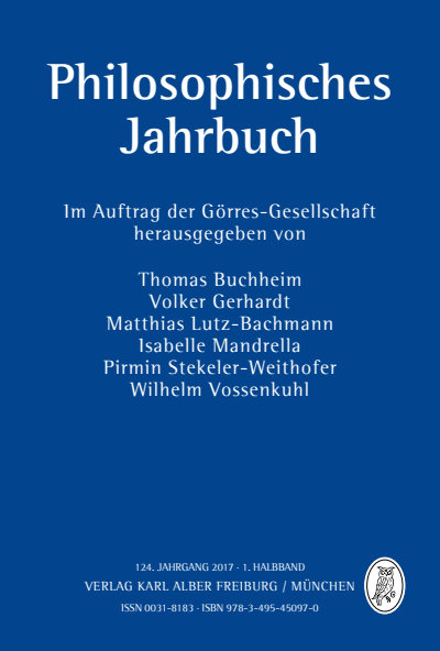 Cover der Ausgabe: Philosophisches Jahrbuch Jahrgang 124 (2017), Heft 1