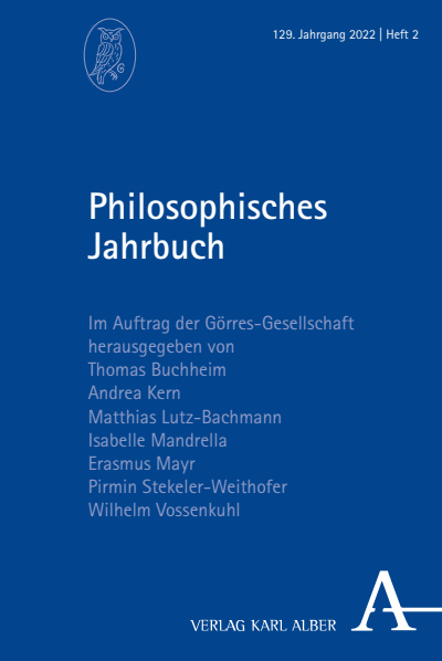 Cover der Ausgabe: Philosophisches Jahrbuch Jahrgang 129 (2022), Heft 2
