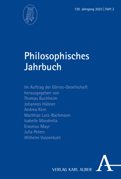Cover der Ausgabe: Philosophisches Jahrbuch Jahrgang 130 (2023), Heft 2