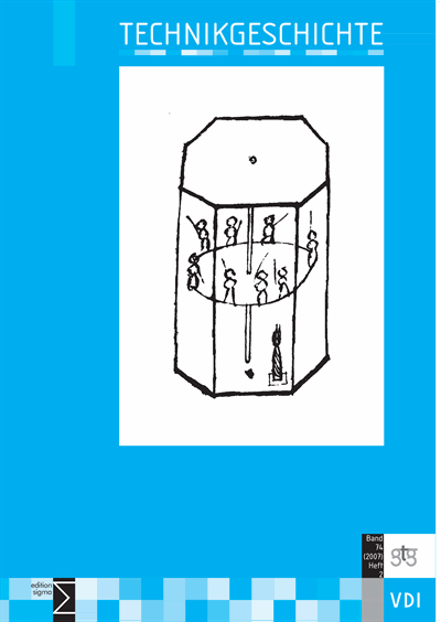 Cover der Ausgabe: TG Technikgeschichte Jahrgang 74 (2007), Heft 2