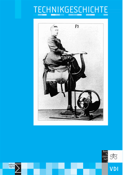 Cover der Ausgabe: TG Technikgeschichte Jahrgang 74 (2007), Heft 3