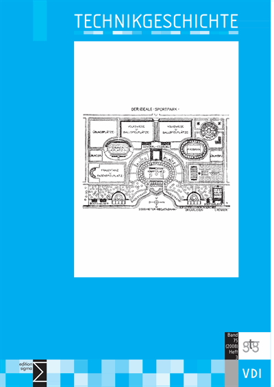 Cover der Ausgabe: TG Technikgeschichte Jahrgang 75 (2008), Heft 3