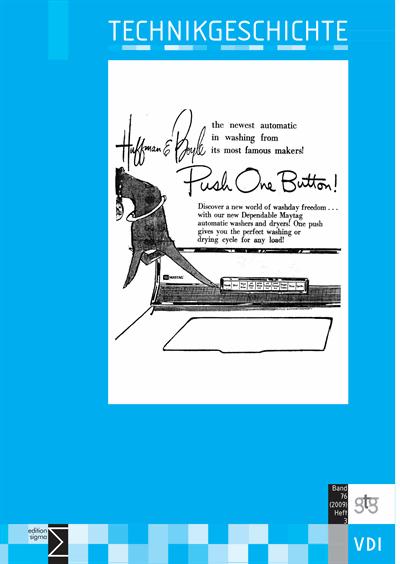 Cover der Ausgabe: TG Technikgeschichte Jahrgang 76 (2009), Heft 3