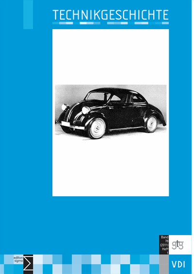 Cover der Ausgabe: TG Technikgeschichte Jahrgang 78 (2011), Heft 1