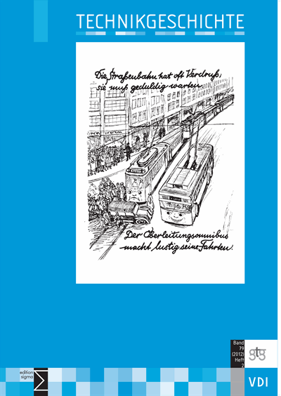 Cover der Ausgabe: TG Technikgeschichte Jahrgang 79 (2012), Heft 1