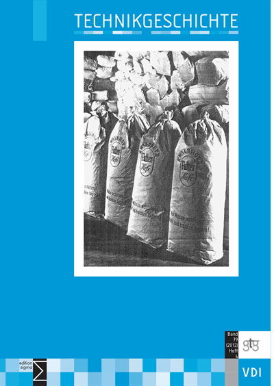Cover der Ausgabe: TG Technikgeschichte Jahrgang 79 (2012), Heft 3