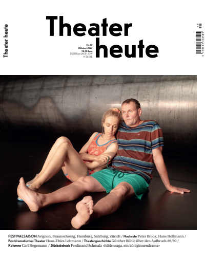 Cover der Ausgabe: Theater heute Jahrgang 63 (2022), Heft 10