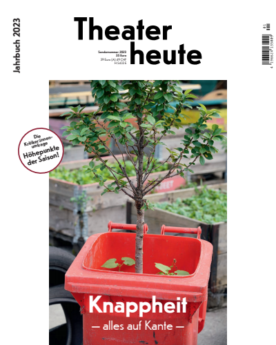 Cover der Ausgabe: Theater heute Jahrgang 64 (2023), Heft Jahrbuch