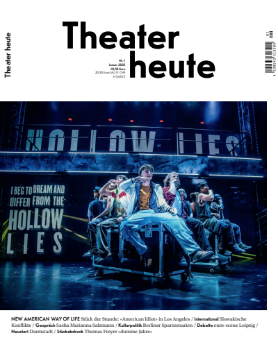 Cover der Ausgabe: Theater heute Jahrgang 65 (2024), Heft 1-2025