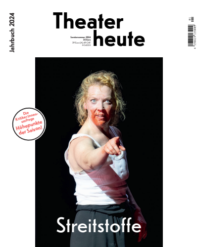 Cover der Ausgabe: Theater heute Jahrgang 65 (2024), Heft Jahrbuch
