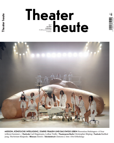 Cover der Ausgabe: Theater heute Jahrgang 66 (2025), Heft 7