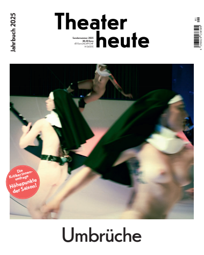 Cover der Ausgabe: Theater heute Jahrgang 66 (2025), Heft Jahrbuch