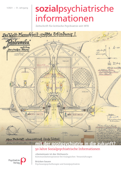 Cover der Ausgabe: Sozialpsychiatrische Informationen Jahrgang 51 (2021), Heft 1