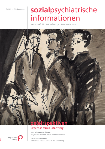 Cover der Ausgabe: Sozialpsychiatrische Informationen Jahrgang 51 (2021), Heft 3