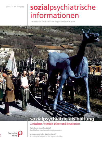 Cover der Ausgabe: Sozialpsychiatrische Informationen Jahrgang 53 (2023), Heft 2