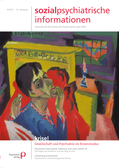 Cover der Ausgabe: Sozialpsychiatrische Informationen Jahrgang 53 (2023), Heft 4