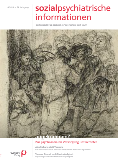 Cover der Ausgabe: Sozialpsychiatrische Informationen Jahrgang 54 (2024), Heft 4