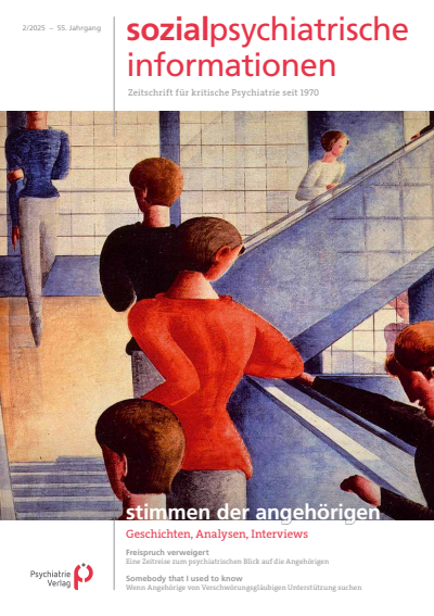 Cover der Ausgabe: Sozialpsychiatrische Informationen Jahrgang 55 (2025), Heft 2