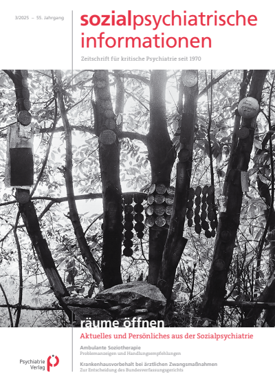 Cover der Ausgabe: Sozialpsychiatrische Informationen Jahrgang 55 (2025), Heft 3
