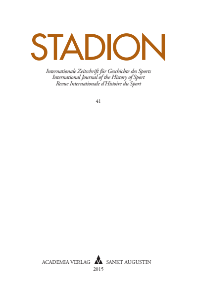 Cover der Ausgabe: STADION Jahrgang 41 (2015), Heft 1