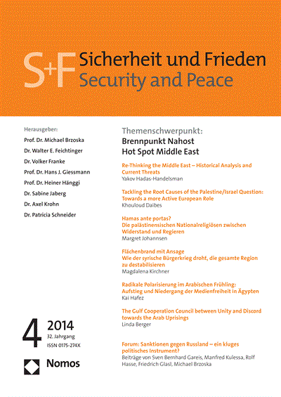 Cover of Volume: S&F Sicherheit und Frieden Volume 32 (2014), Edition 4