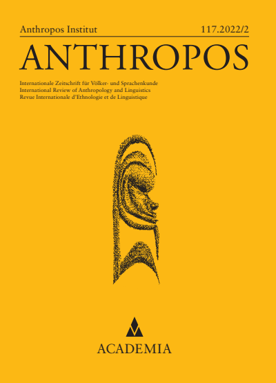 Cover der Ausgabe: Anthropos Jahrgang 117 (2022), Heft 2