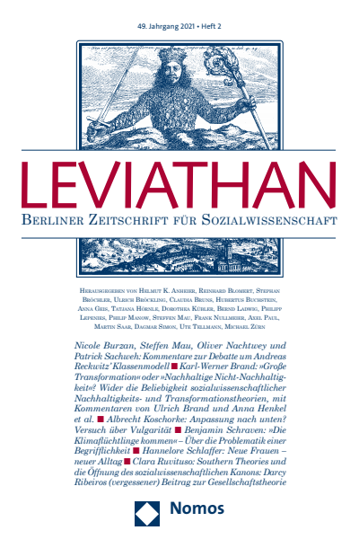 Cover der Ausgabe: Leviathan Jahrgang 49 (2021), Heft 2