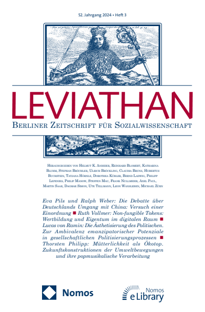 Cover der Ausgabe: Leviathan Jahrgang 52 (2024), Heft 3