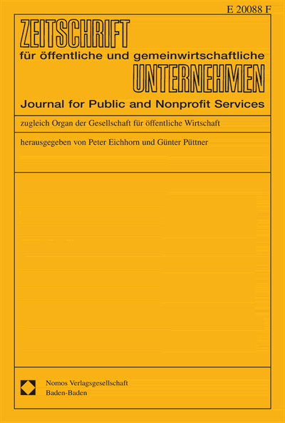 Cover of Volume: ZögU Zeitschrift für öffentliche und gemeinwirtschaftliche Unternehmen Volume 28 (2005), Edition 2