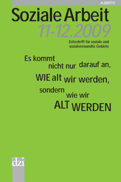 Cover der Ausgabe: Soziale Arbeit Jahrgang 58 (2009), Heft 11-12