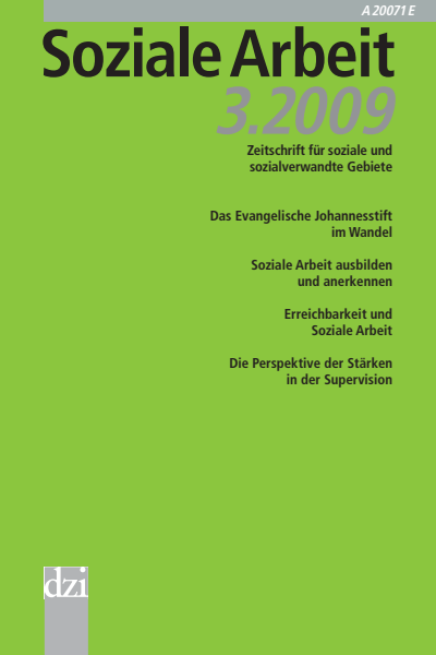 Cover der Ausgabe: Soziale Arbeit Jahrgang 58 (2009), Heft 3