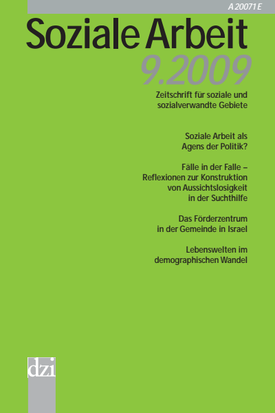 Cover der Ausgabe: Soziale Arbeit Jahrgang 58 (2009), Heft 9