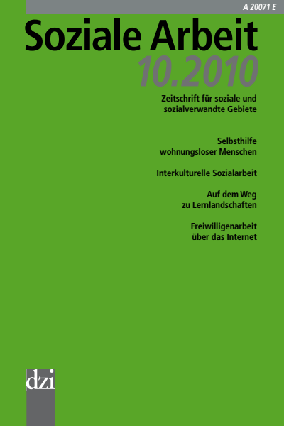 Cover der Ausgabe: Soziale Arbeit Jahrgang 59 (2010), Heft 10