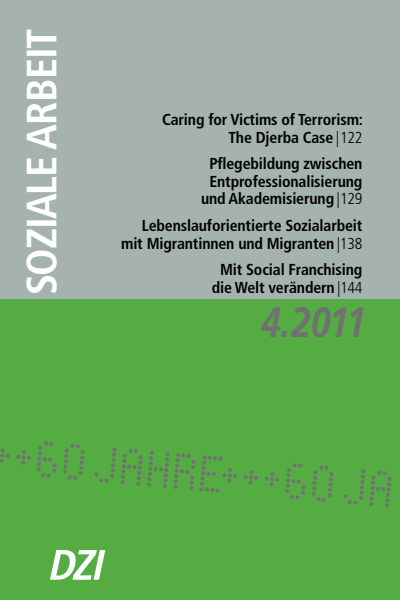 Cover der Ausgabe: Soziale Arbeit Jahrgang 60 (2011), Heft 4