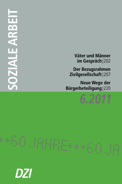 Cover der Ausgabe: Soziale Arbeit Jahrgang 60 (2011), Heft 6