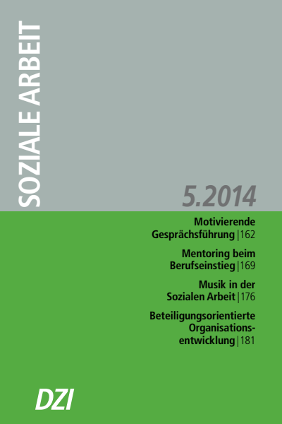 Cover der Ausgabe: Soziale Arbeit Jahrgang 63 (2014), Heft 5