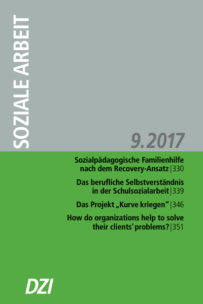 Cover der Ausgabe: Soziale Arbeit Jahrgang 66 (2017), Heft 9