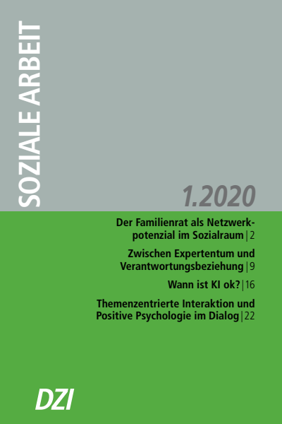 Cover der Ausgabe: Soziale Arbeit Jahrgang 69 (2020), Heft 1